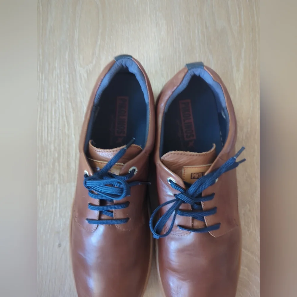 Pikolinos Mens S45/11-11.5 BEGUR M7P Brwn Leather Casual Lace Up Sneaker Shoes